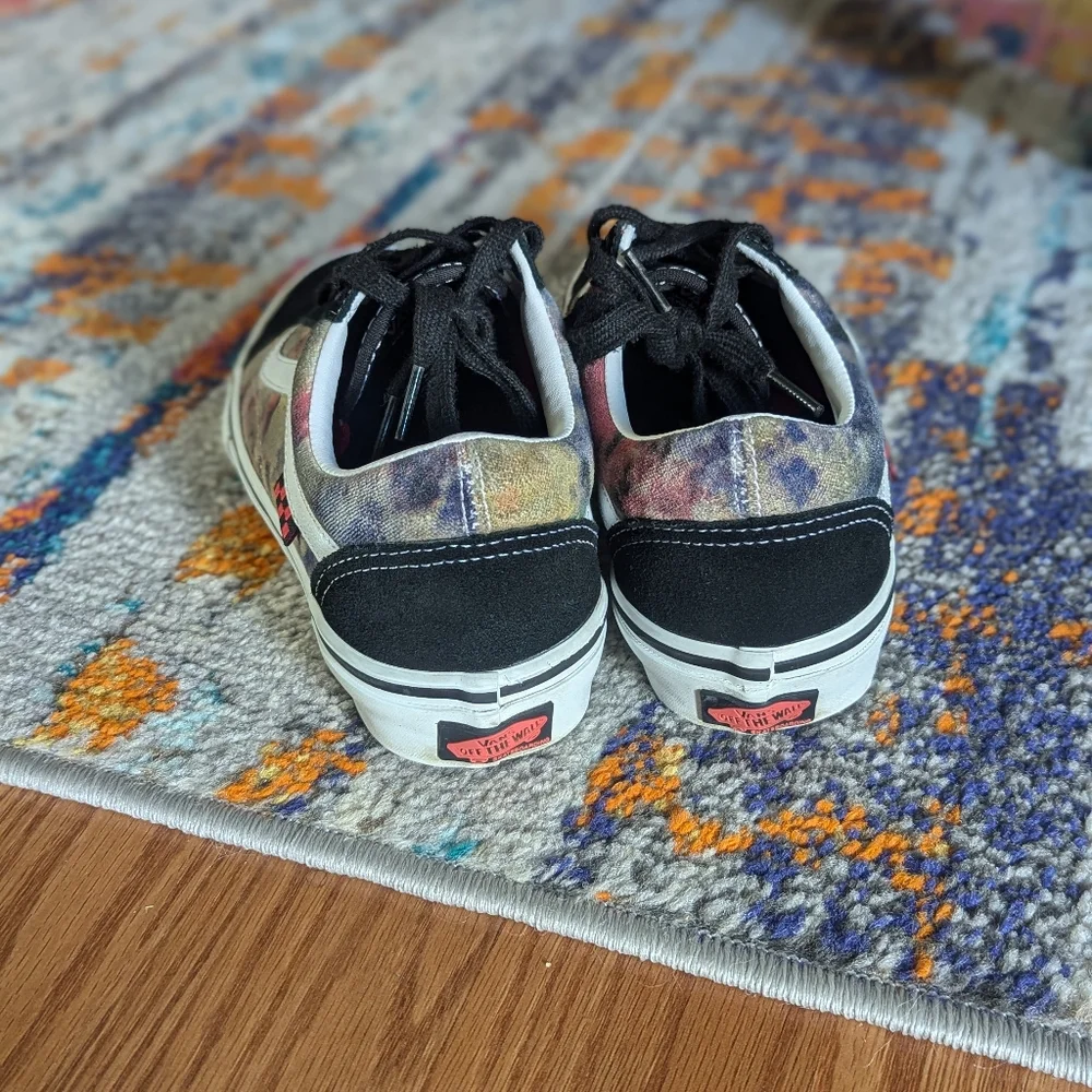 Vans Skate Old Skool Tie Dye Terry Black Multi Canvas - Picture 4 of 8